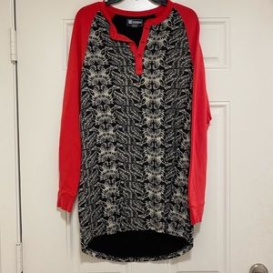 Lularoe USA Eagle Mark -Red / Black - Thick Fabric
